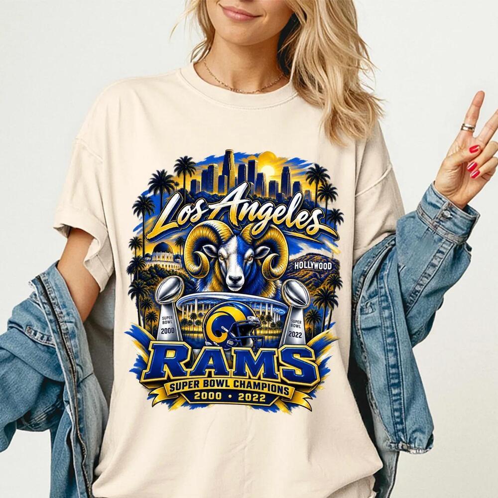 Los Angeles Rams Super Bowl Champions Football Shirt